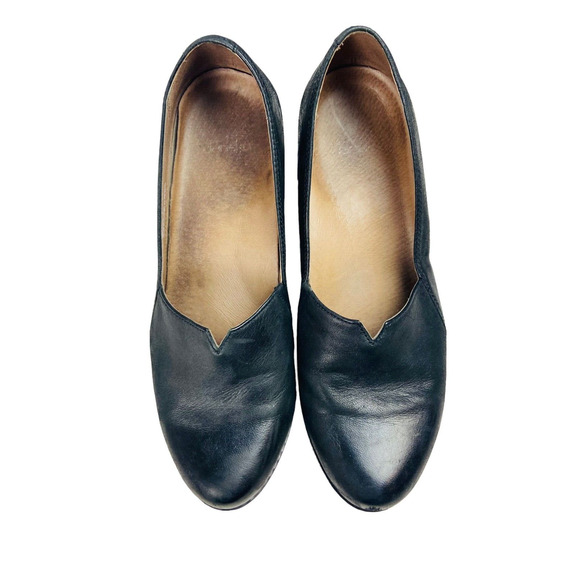 Dansko Womens Liliana‎ Leather Slip On Wedge Heels Loafer Shoes Black Size 40 - Picture 3 of 8